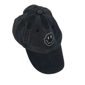 Y.F Unisex Baseball Cap Hat Adjustable Smiley Face Print Outdoor Summer One Size